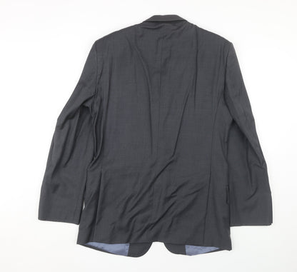 Austin Reed Men's Grey Blazer 38R Wool Formal Jacket