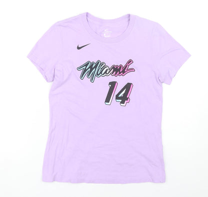 Womens UK Size S Nike Purple Jersey T-Shirt