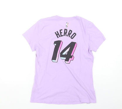 Womens UK Size S Nike Purple Jersey T-Shirt