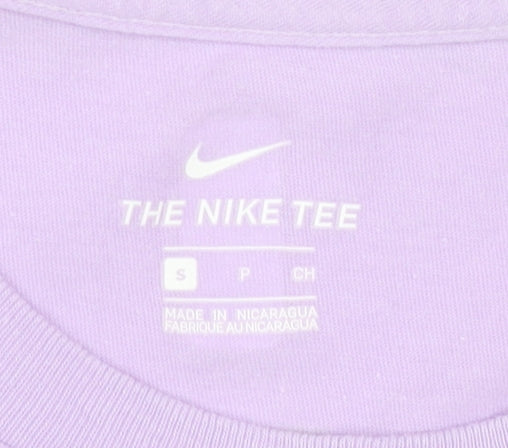 Womens UK Size S Nike Purple Jersey T-Shirt