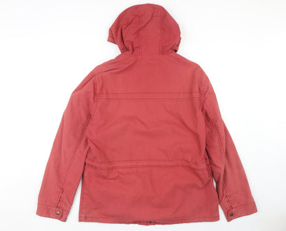 Mens UK Size L Jasper Conran Red Parka Coat