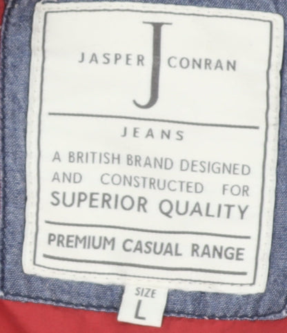 Mens UK Size L Jasper Conran Red Parka Coat