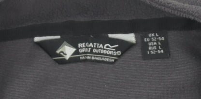 Mens UK Size L Regatta Black Henley Sweatshirt