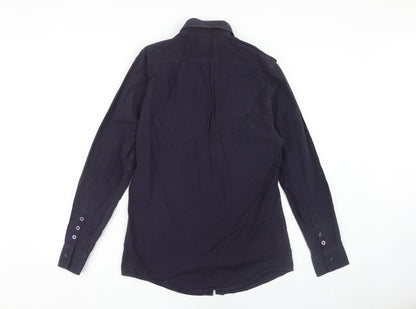 Jeff Banks Men's Black Shirt S Long Sleeve Cotton
