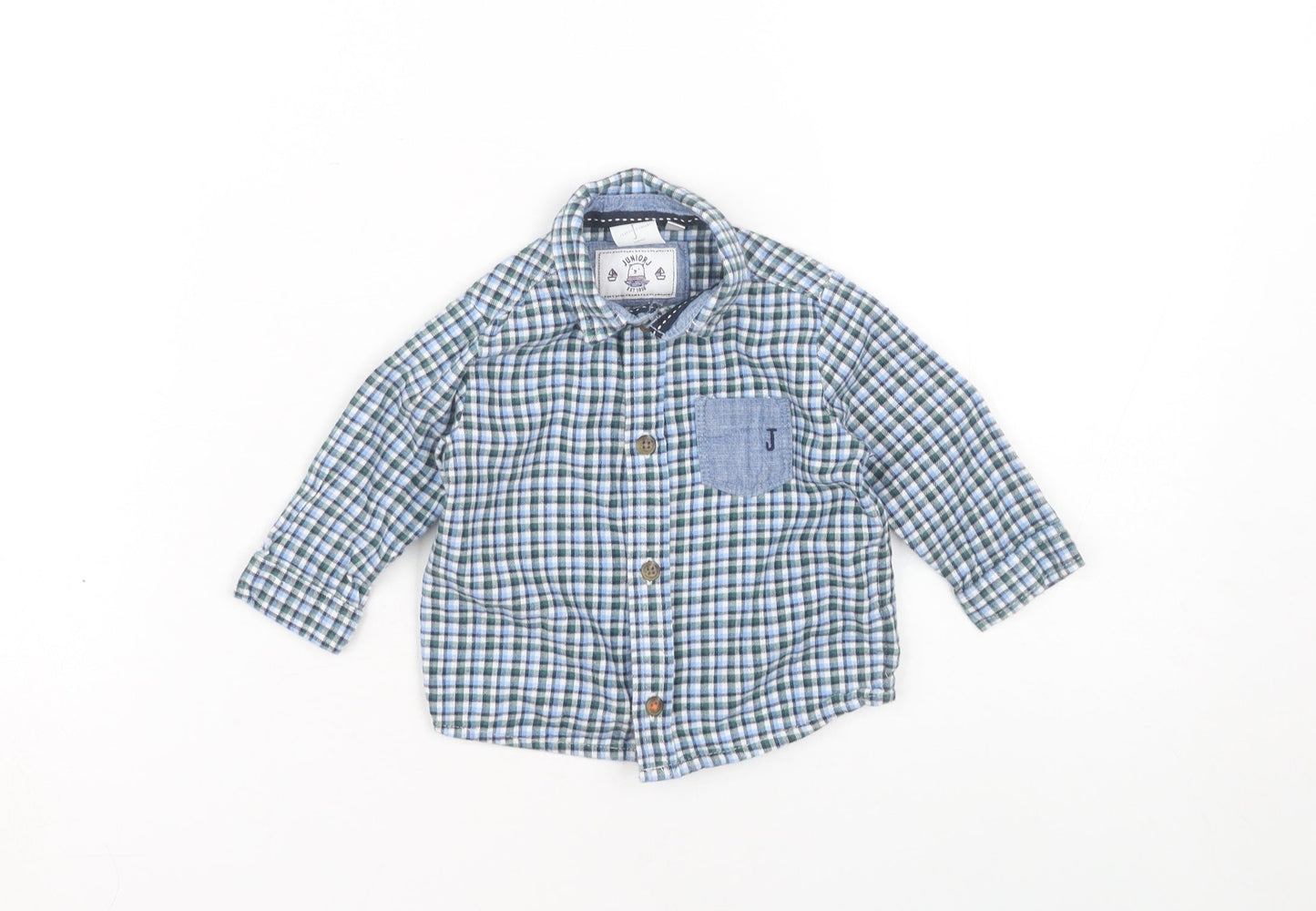 Jasper Conran Junior Boys Multicoloured Check Button-Up 6-9M