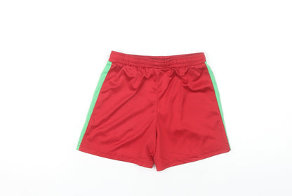 Joma Boys' Red Athletic Football Shorts, Size 6 Years