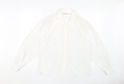 Womens UK Size 12 Eastex White Basic Blouse