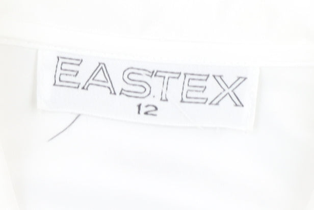 Womens UK Size 12 Eastex White Basic Blouse
