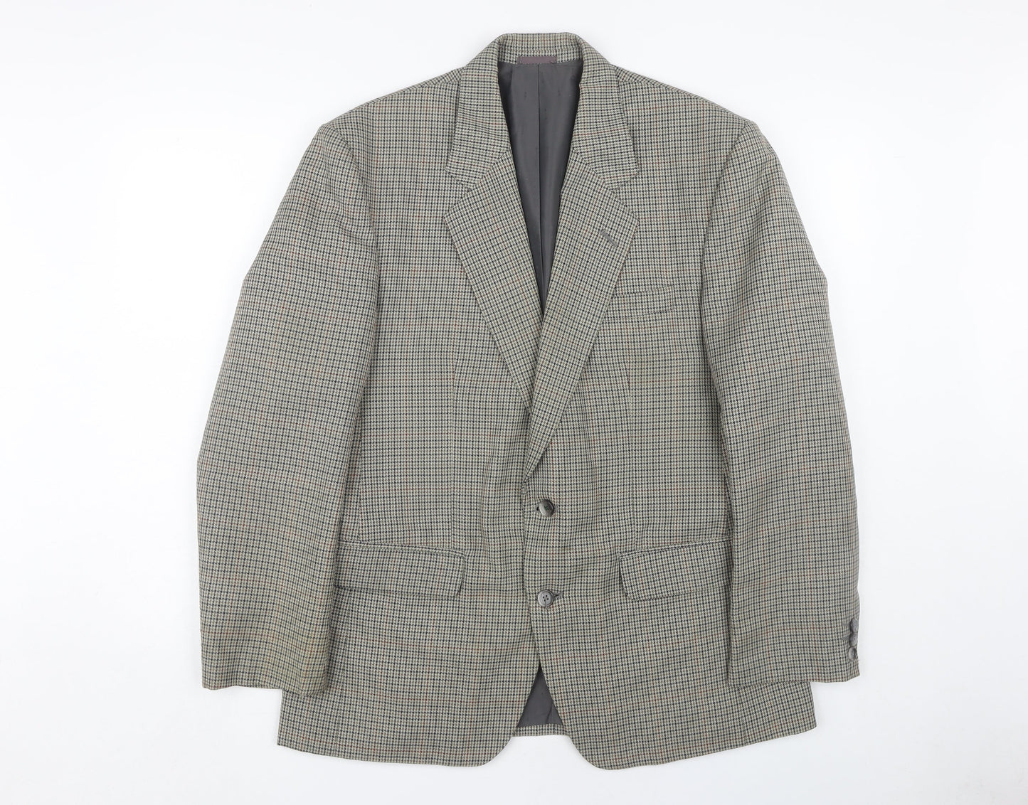Centaur Men's Grey 40 Blazer, Check Pattern, Vintage