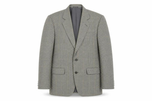 Centaur Men's Grey 40 Blazer, Check Pattern, Vintage