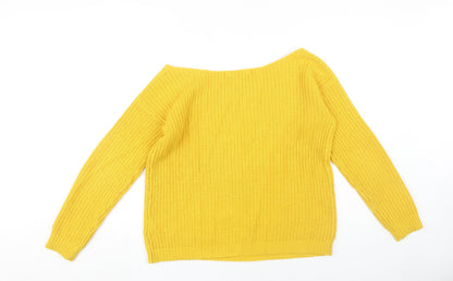 Womens UK Size M Tokyo Laundry Yellow Pullover Jumper