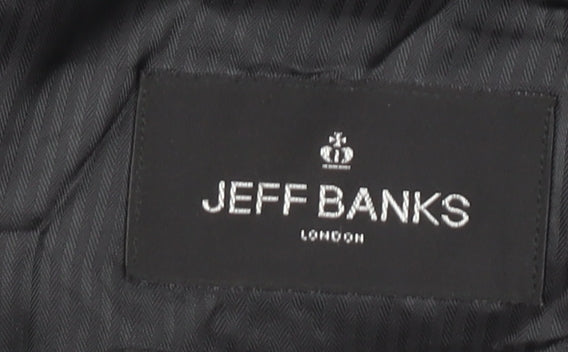 Jeff Banks Men's Grey Blazer, 42 Regular Fit, Formal Wear