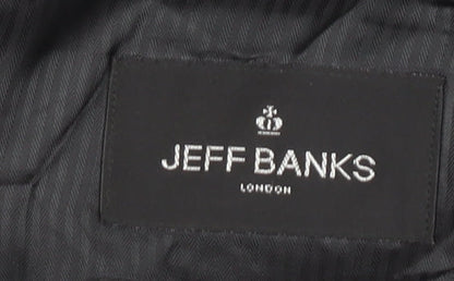 Jeff Banks Men's Grey Blazer, 42 Regular Fit, Formal Wear