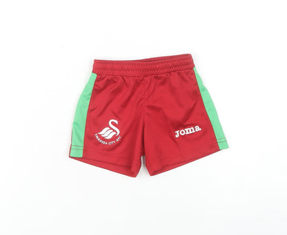 Joma Unisex Baby Red Shorts, 6-9 Months - Play Activewear