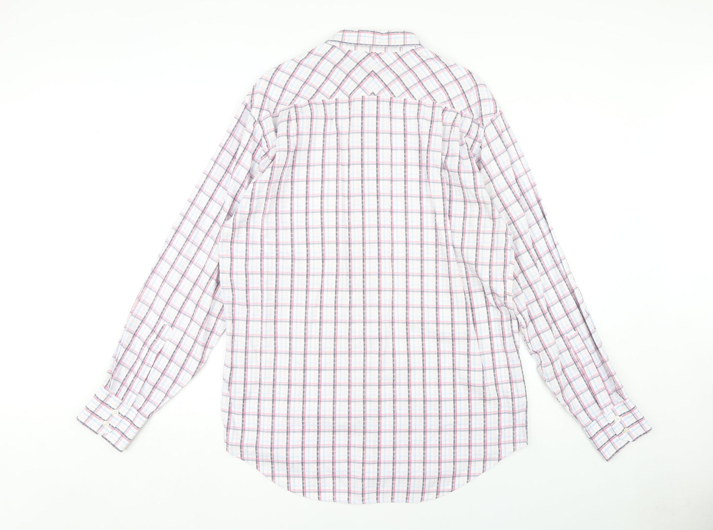 Austin Reed Men's Multicoloured Check Shirt L