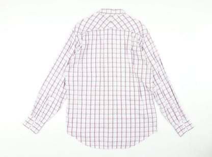 Austin Reed Men's Multicoloured Check Shirt L