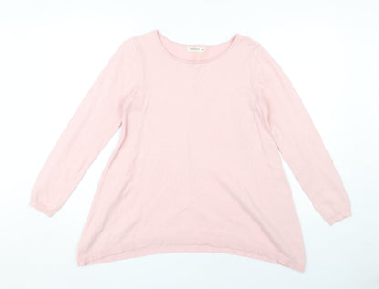 Womens UK Size XS Woolovers Pink Pullover Jumper