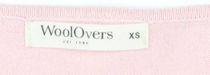 Womens UK Size XS Woolovers Pink Pullover Jumper
