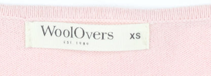 Womens UK Size XS Woolovers Pink Pullover Jumper