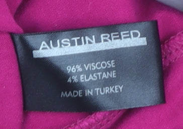 Austin Reed Women's Pink Long Sleeve Top, Size S