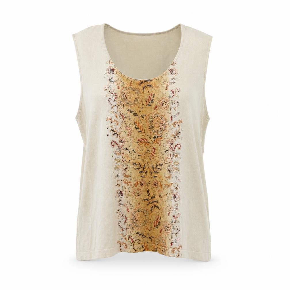 Womens UK Size L Windsmoor Beige Basic Tank