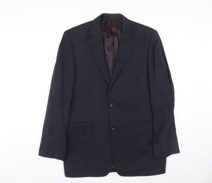 Mens UK Size 38 Chester Barrie Regular Blue Suit Jacket