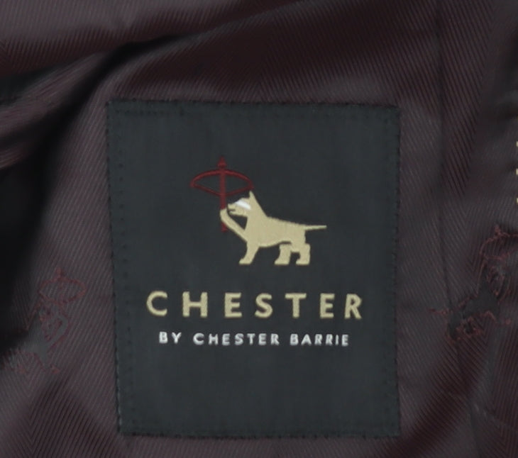 Mens UK Size 38 Chester Barrie Regular Blue Suit Jacket