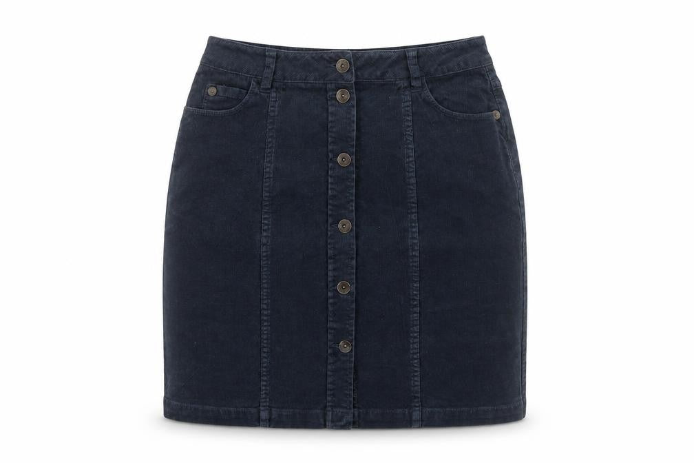Womens UK Size 6 Fat Face Straight & Pencil Corduroy Skirt