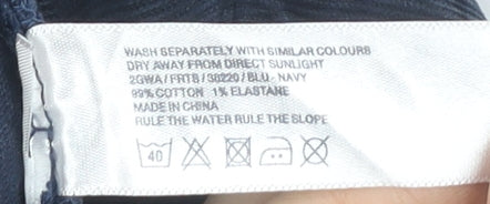 Fat Face Women's Blue Corduroy Pencil Skirt Size 6