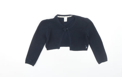 Jasper Conran Girls Blue Shrug, Size 4-5, Cotton, Casual Wear