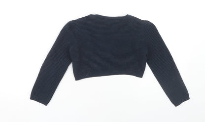 Jasper Conran Girls Blue Shrug, Size 4-5, Cotton, Casual Wear