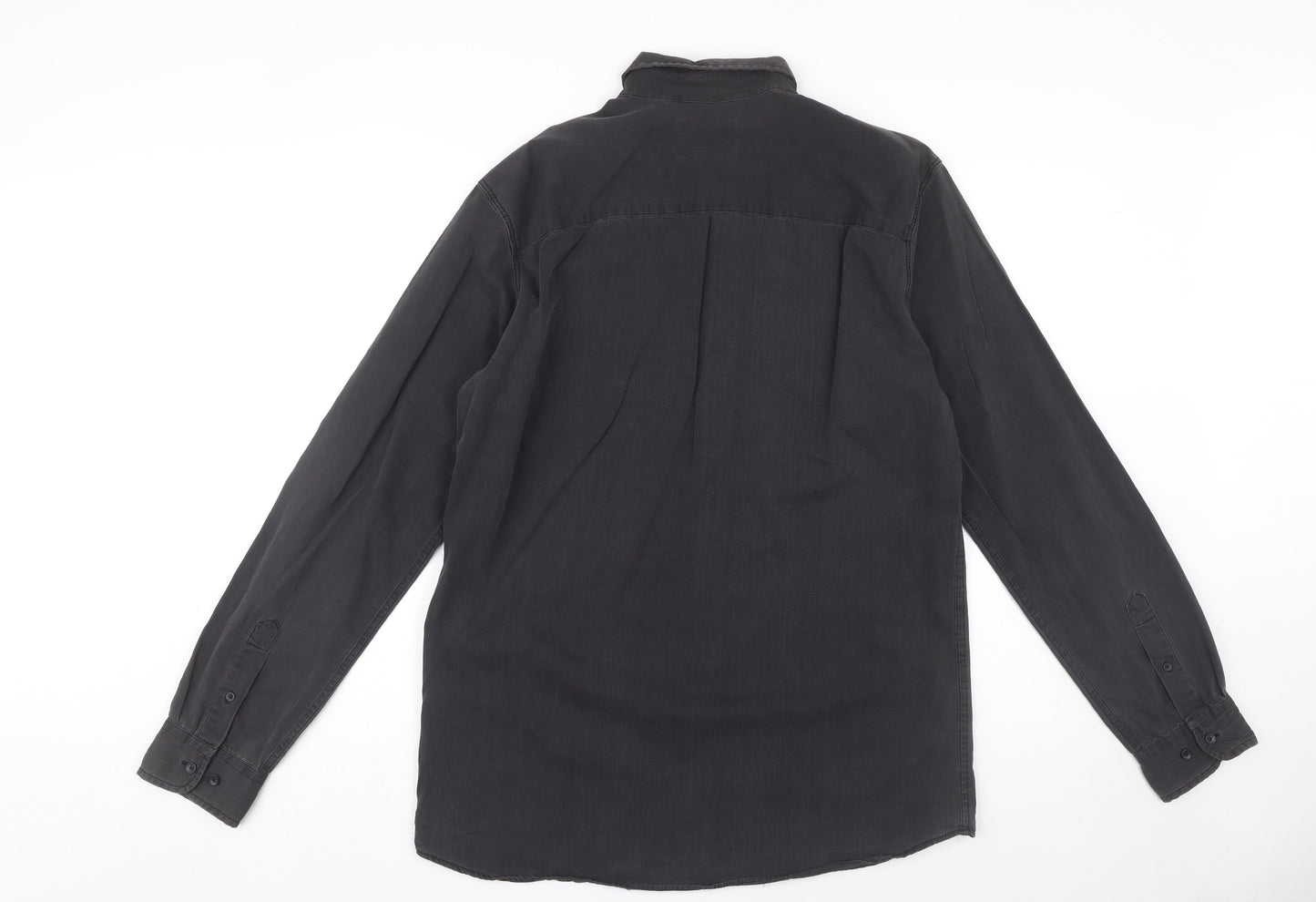 Jack & Jones Men's Black Button-Up Shirt L