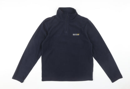Mens UK Size S Regatta Blue 1/4 Zip Sweatshirt