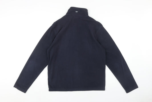 Mens UK Size S Regatta Blue 1/4 Zip Sweatshirt