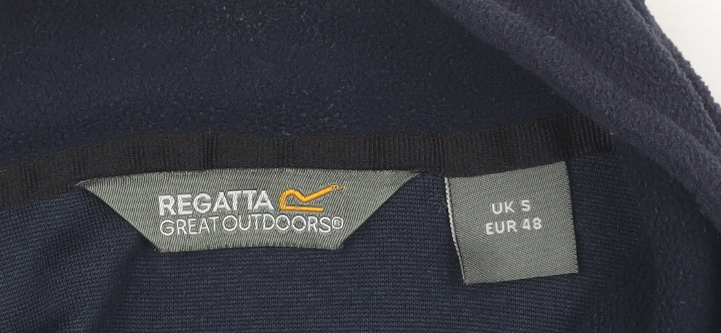 Mens UK Size S Regatta Blue 1/4 Zip Sweatshirt