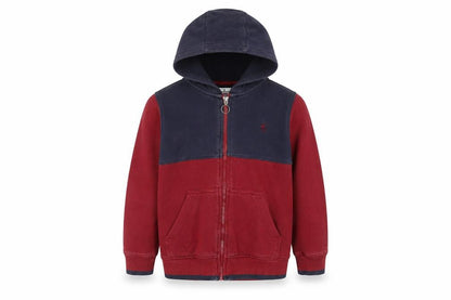 Original Penguin Boys Red Full Zip Hoodie, Size 6-7 Years