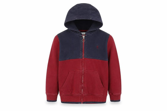 Original Penguin Boys Red Full Zip Hoodie, Size 6-7 Years