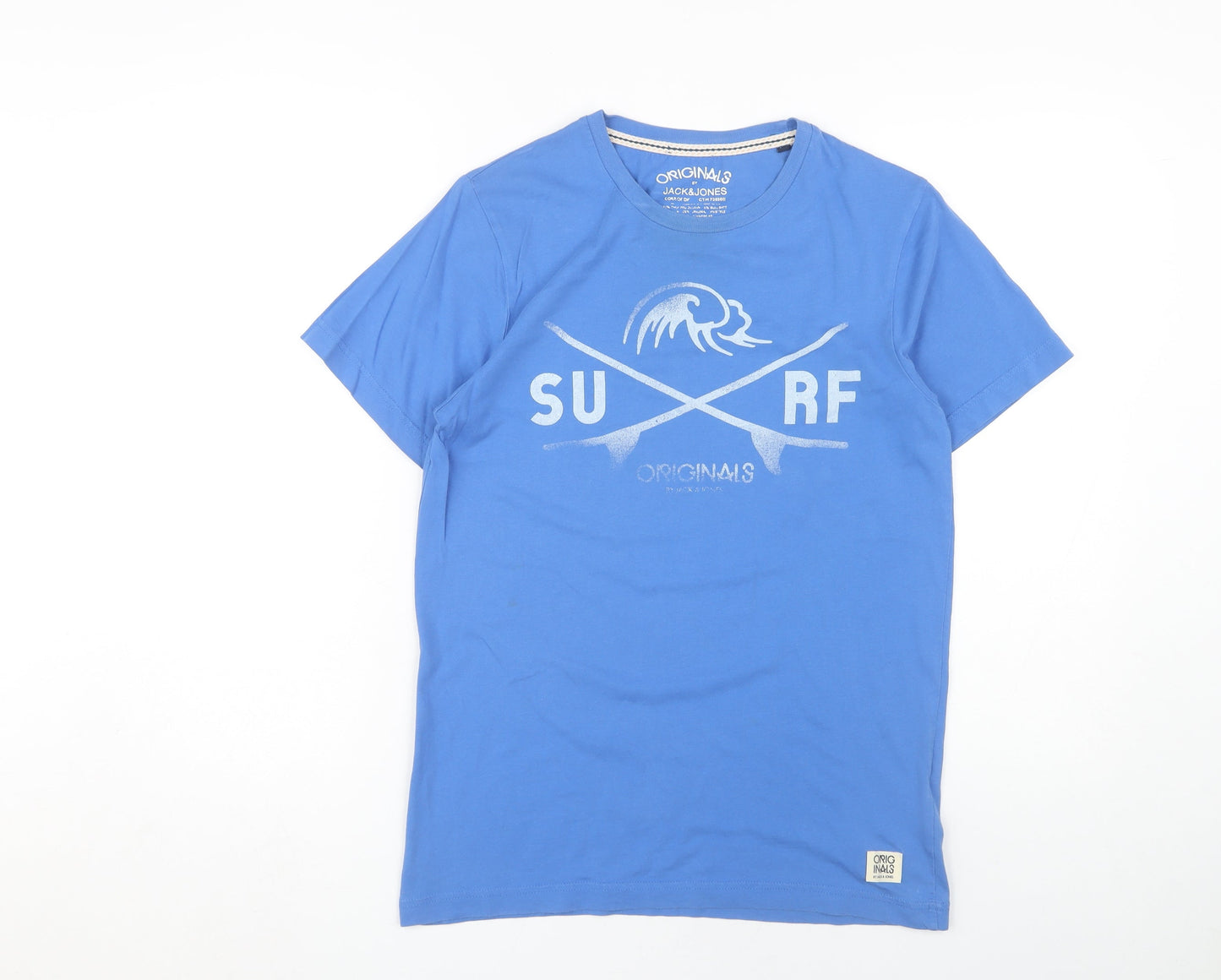 Mens UK Size S JACK & JONES Blue  T-Shirt