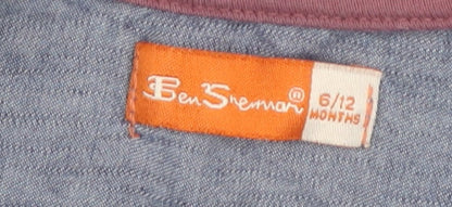 Ben Sherman Boys Blue Car Print T-Shirt 6-12 Months