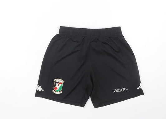 Kappa Boys Black Bermuda Football Shorts, 12 Years, Activewear