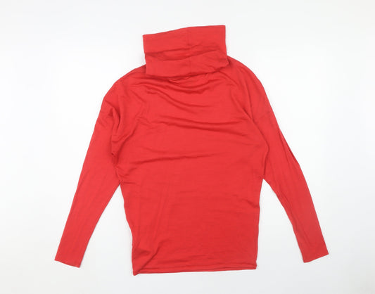 Nike Men's Red Pullover XS Slim Fit High Neck Top