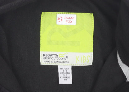 Regatta Boys' Black 5-6 Years Basic Jacket, Full Zip