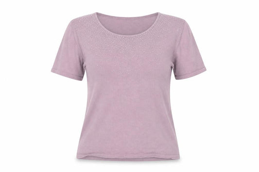 Womens UK Size 10 Eastex Pink Basic T-Shirt