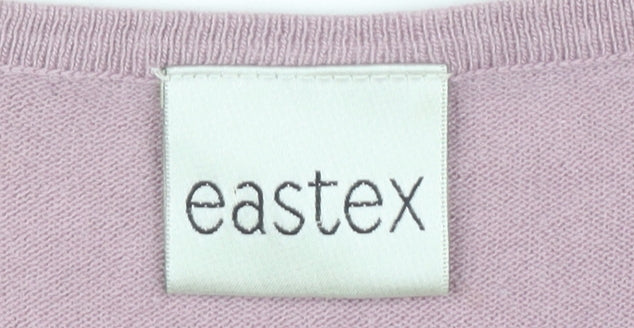 Womens UK Size 10 Eastex Pink Basic T-Shirt