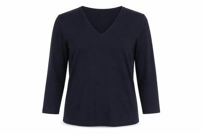 Womens UK Size S Viyella Black Basic Blouse