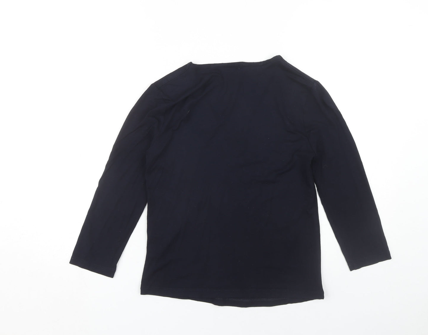 Womens UK Size S Viyella Black Basic Blouse