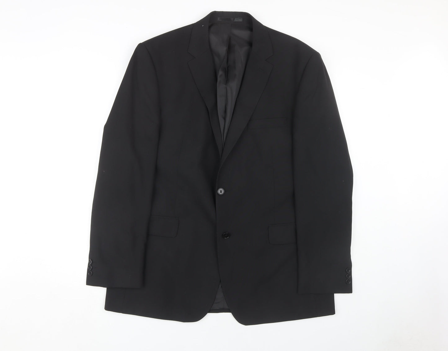 Thomas Nash Men's Black Suit Jacket 44 Regular Fit Business