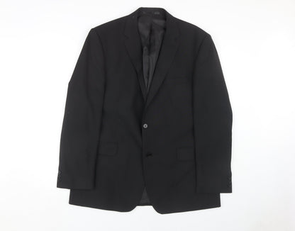 Thomas Nash Men's Black Suit Jacket 44 Regular Fit Business