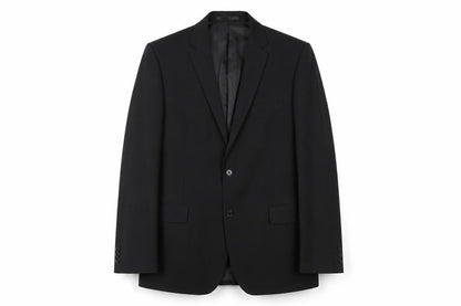 Front view of Thomas Nash Men's Black Suit Jacket 44 Regular Fit Business