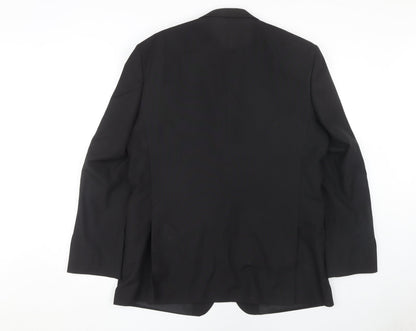 Thomas Nash Men's Black Suit Jacket 44 Regular Fit Business